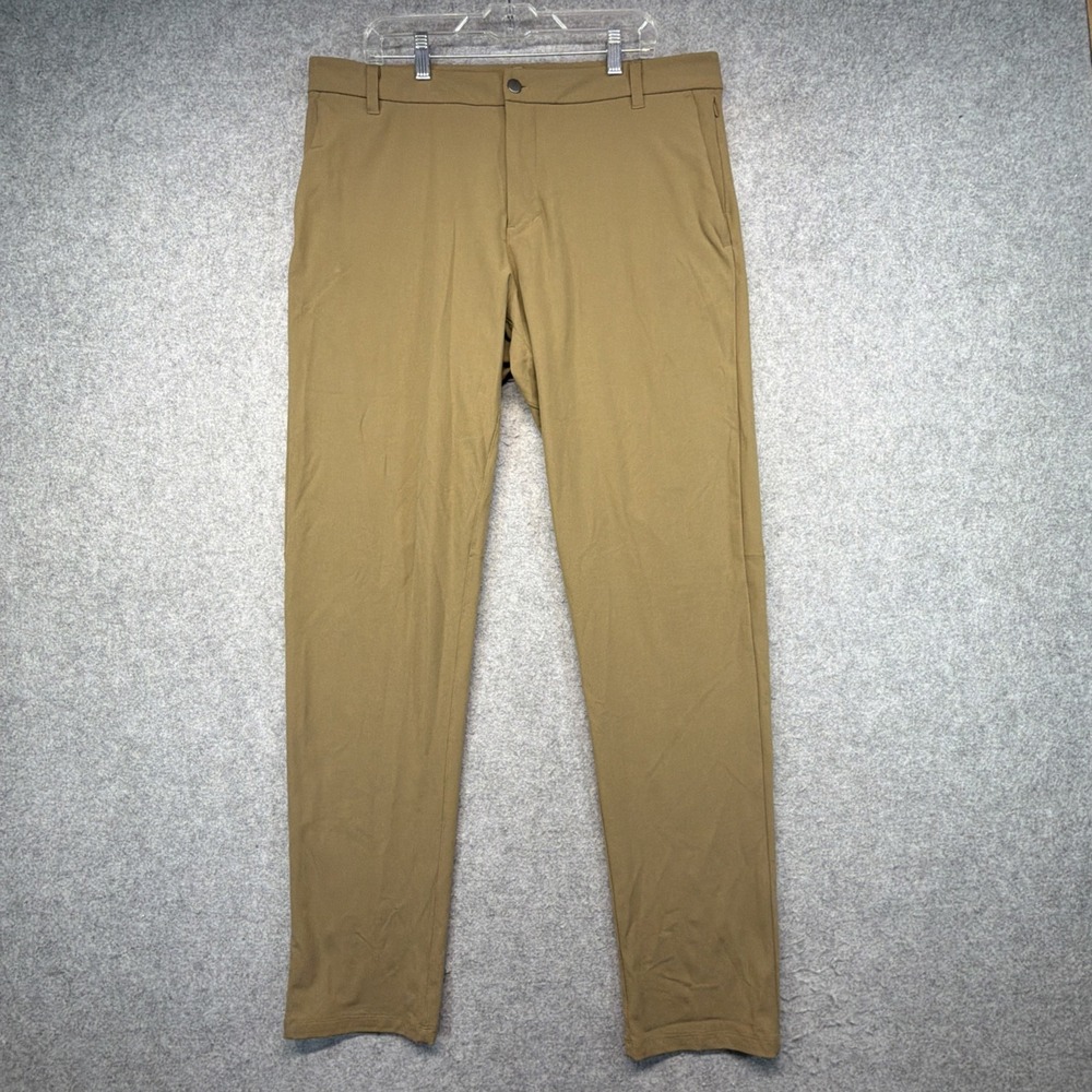 Lululemon Mens ABC Classic-Fit 5 Pocket Warpstreme Light Brown 39x35